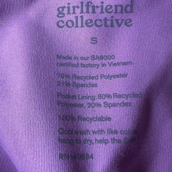 Girlfriend Collective Compressive High-Rise Legging Full Length Wildflower - Picture 4 of 7